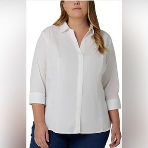 White Riders by Lee Indigo 3/4 sleeve blouse